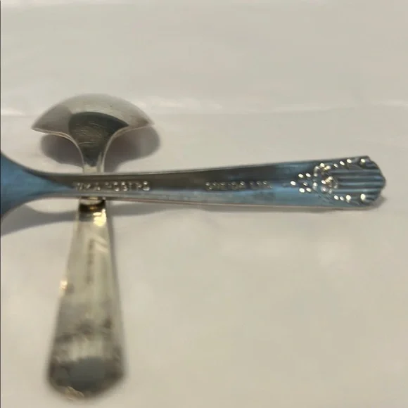 Baby Elegant Silver Spoon and Fork Set - Picture 3 of 4